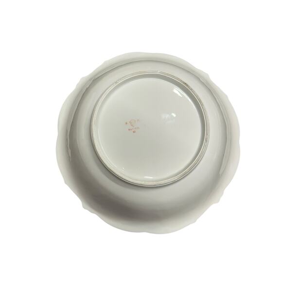 Elegant FP Bavaria Antique Hand Painted Porcelain Bowl Pearl Luster, Pink Roses - Picture 2 of 5